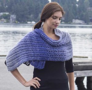Lavender Haze Prayer Shawl Free Knitting Pattern Download.