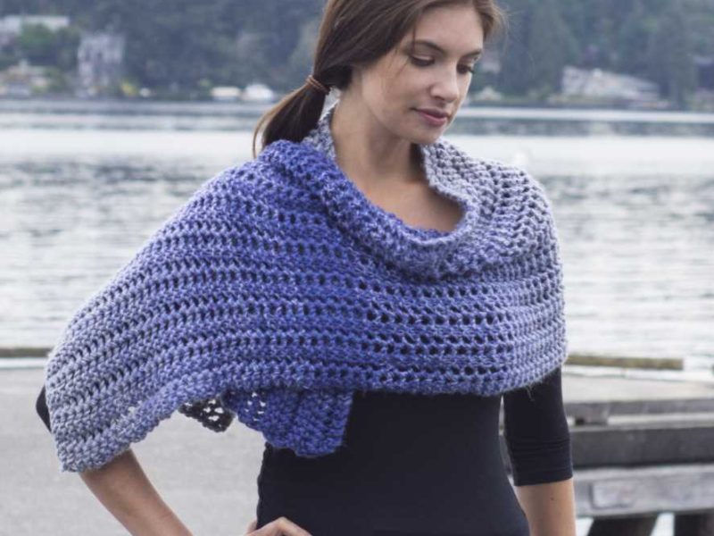 Lavender Haze Prayer Shawl Free Knitting Pattern