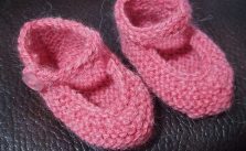 Little Rose Booties Free Knitting Pattern