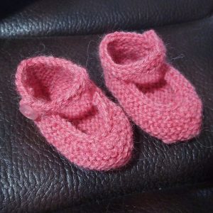 Little Rose Booties Free Knitting Pattern