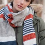 Melville Easy Striped Scarf Free Knitting Pattern