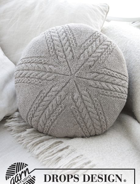 Sand Tracks Pillow Free Cable Knitting Pattern