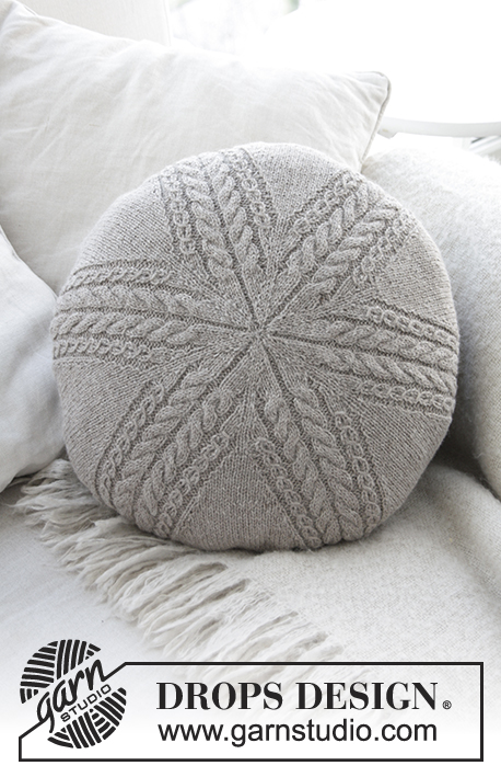 Sand Tracks Pillow Free Cable Knitting Pattern