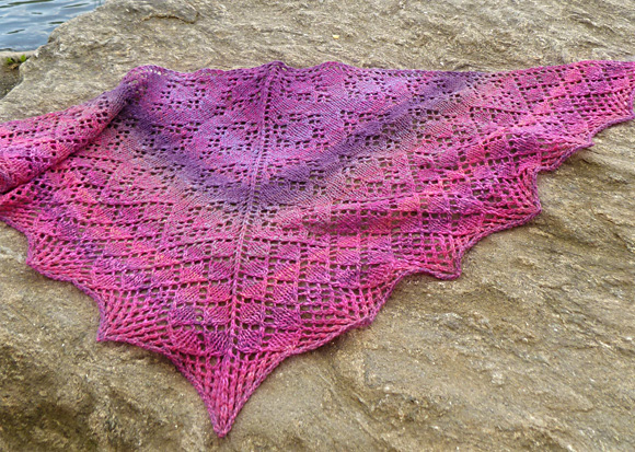 Semi-Precious Lace Shawl Free Knitting Pattern Dowload