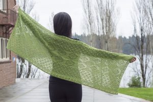 Shetland Inspired Lace Wrap Free Knitting Pattern