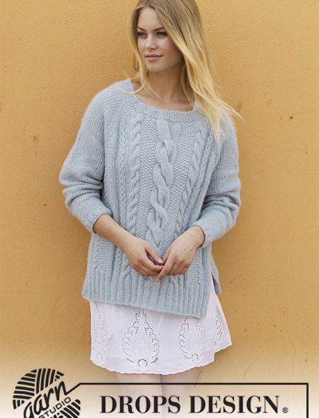 Skye Sweater with Cables Free Knitting Pattern