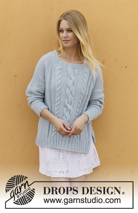 Skye Sweater with Cables Free Knitting Pattern