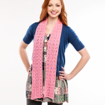 Sweet Pea Lace Scarf Free Knitting Pattern Download. Free eyelet lace scarf knit pattern.