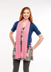 Sweet Pea Lace Scarf Free Knitting Pattern Download. Free eyelet lace scarf knit pattern.