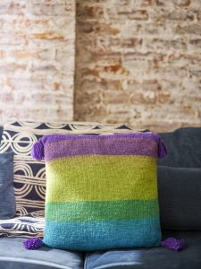 Tassel Trimmed Pillow Free Knitting Pattern