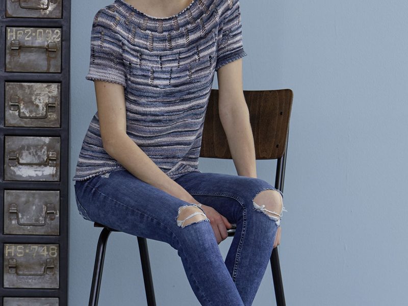 Top-down Shirt Free Knitting Pattern