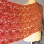Warmth Lace Shawl Free Knitting Pattern Download. This stole is worked widthwise from one end to the other.
