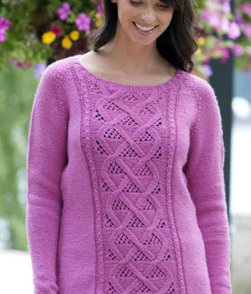 Winter Rose Sweater Free Knitting Pattern