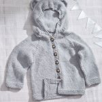Baby Bear Knit Hoodie Free Knitting Pattern