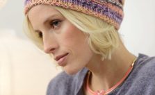 Beanie with Textured Pattern Free Knitting