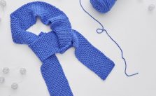 Beginner Knit Skinny Scarf Free Pattern