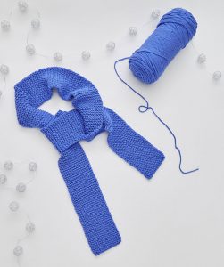 Beginner Knit Skinny Scarf Free Pattern Download