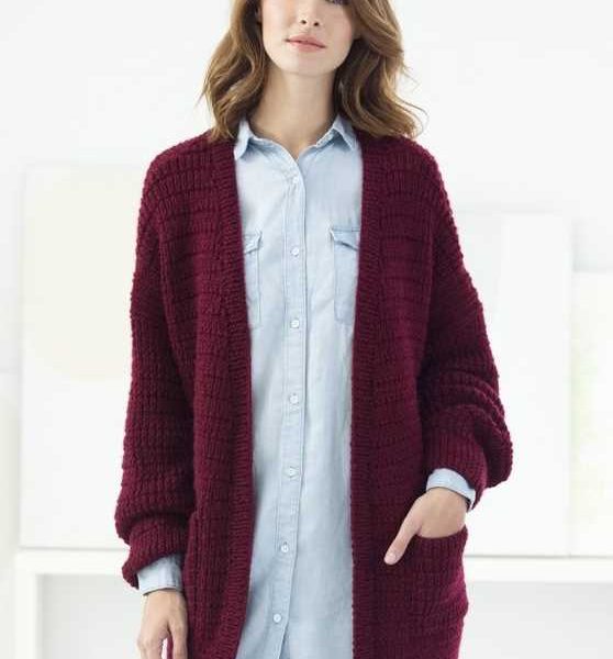 Burke Library Cardigan Free Knitting Pattern