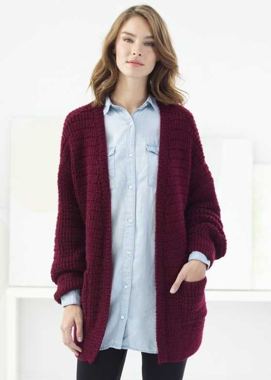 Burke Library Cardigan Free Knitting Pattern