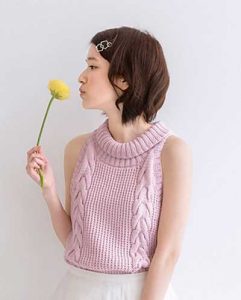 Cable Stitch Sleeveless Top Free Knitting Pattern