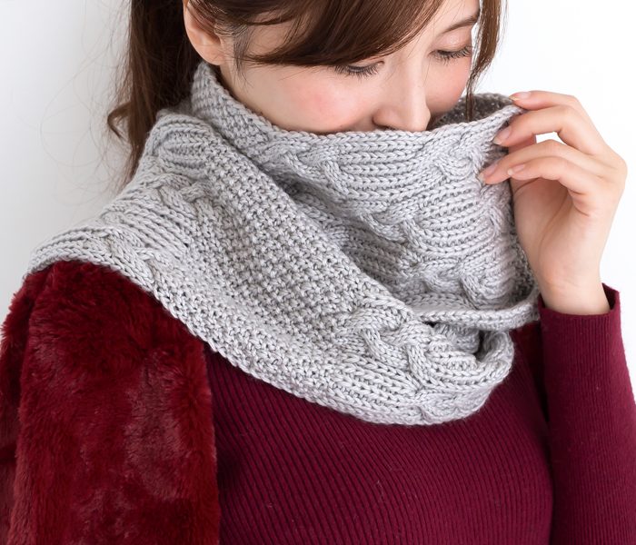 Cable and Texture Scarf Free Knitting Pattern
