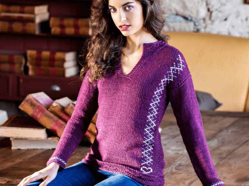 Capuccino Sweater Free Knitting Pattern