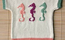 Children’s Seahorse Tee Free Knitting Pattern