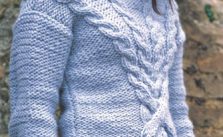 Chunky Cabled Pullover Sweater Free Knitting Pattern