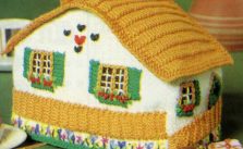 Cottage Tea Cosy Free Knitting Pattern
