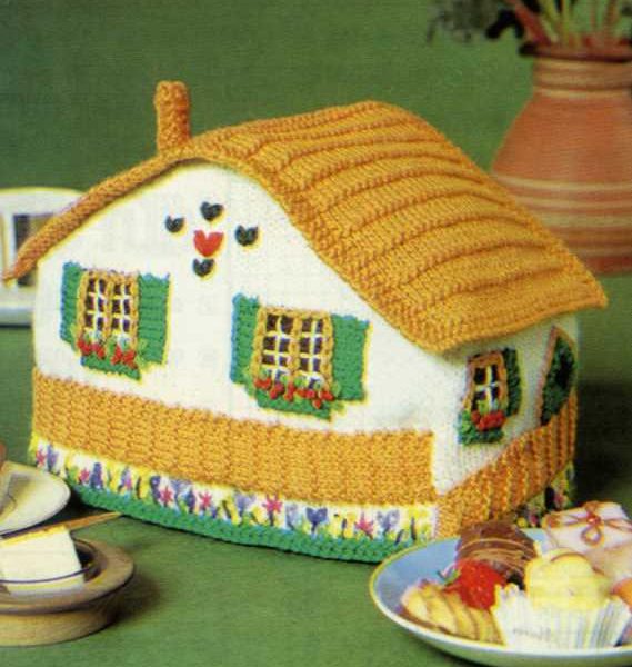 Cottage Tea Cosy Free Knitting Pattern