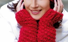Easy Chunky Hat and Arm Warmers Free Knitting Pattern