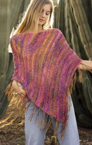 Easy Summer Poncho Free Knitting Pattern