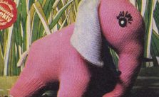 FREE Pinky the Elephant Vintage Toy Knitting Pattern