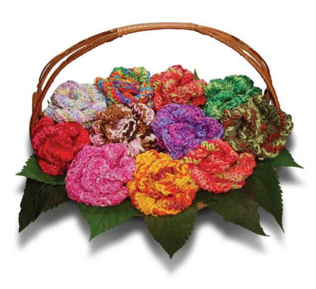 Florafil Rose Free Knitting Pattern