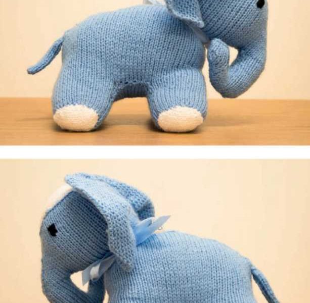 Free Animal Toy Knitting Pattern for an Elephant