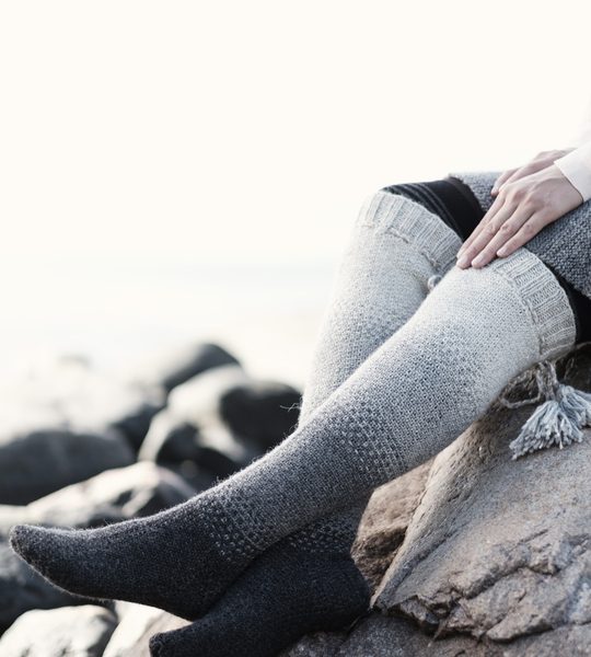 Free Knitting Pattern for Linen Stitch Socks