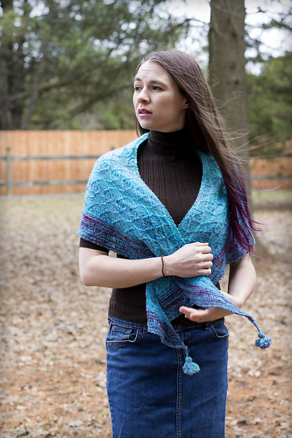 Free Knitting Pattern for a Bohemian Rhapsody Shawl