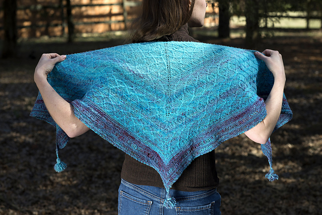Free Knitting Pattern for a Bohemian Rhapsody Shawl