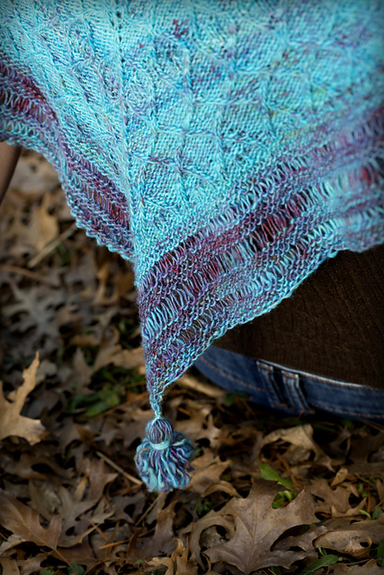 Free Knitting Pattern for a Bohemian Rhapsody Shawl