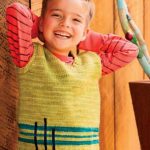 Free Knitting Pattern for a Boys Vertical Vest