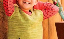 Free Knitting Pattern for a Boys Vertical Vest