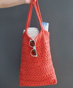 Free Knitting Pattern for a Breezy Knit Market Bag