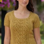 Free Knitting Pattern for a Cable & Bobble Top.