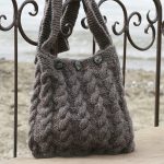 Free Knitting Pattern for a Cable Handbag The Seafarer