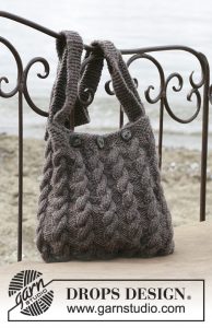 Free Knitting Pattern for a Cable Handbag The Seafarer