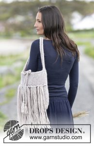 Free Knitting Pattern for a Handbag with Fringes