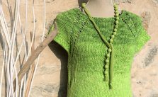Free Knitting Pattern for a Lace Top Cucumber Sea