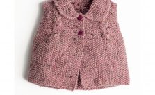 Free Knitting Pattern for a Mid Season Top for Baby and Girls