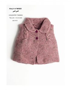 Free Knitting Pattern for a Mid Season Top for Baby and Girls