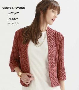 Free Knitting Pattern for a Women's Stylish Jacket